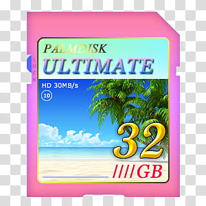 Watch, pink Palmdisk Ultimate SD card transparent background PNG clipart