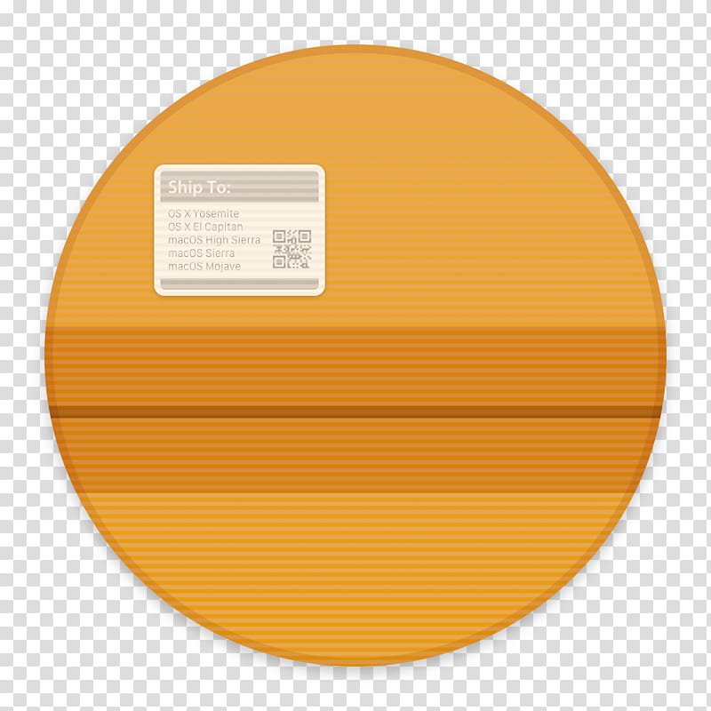 Clay OS  A macOS Icon, The Unarchiver, round orange icon transparent background PNG clipart