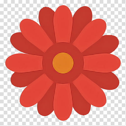 red petal flower gerbera, Circle, Plant, Material Property transparent background PNG clipart