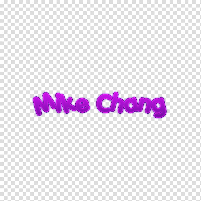 nombres personajes glee, purple Mike Chang text transparent background PNG clipart