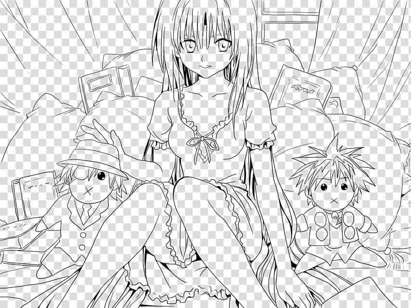 Anime Coloring Page  Eve Train Sven transparent background PNG clipart