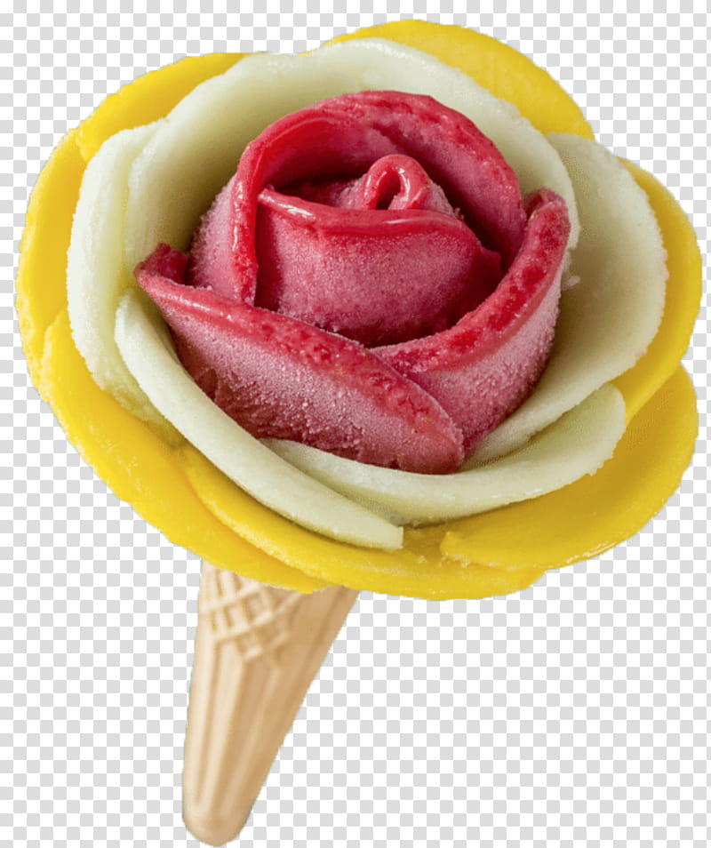 red and yellow rose ice cream transparent background PNG clipart