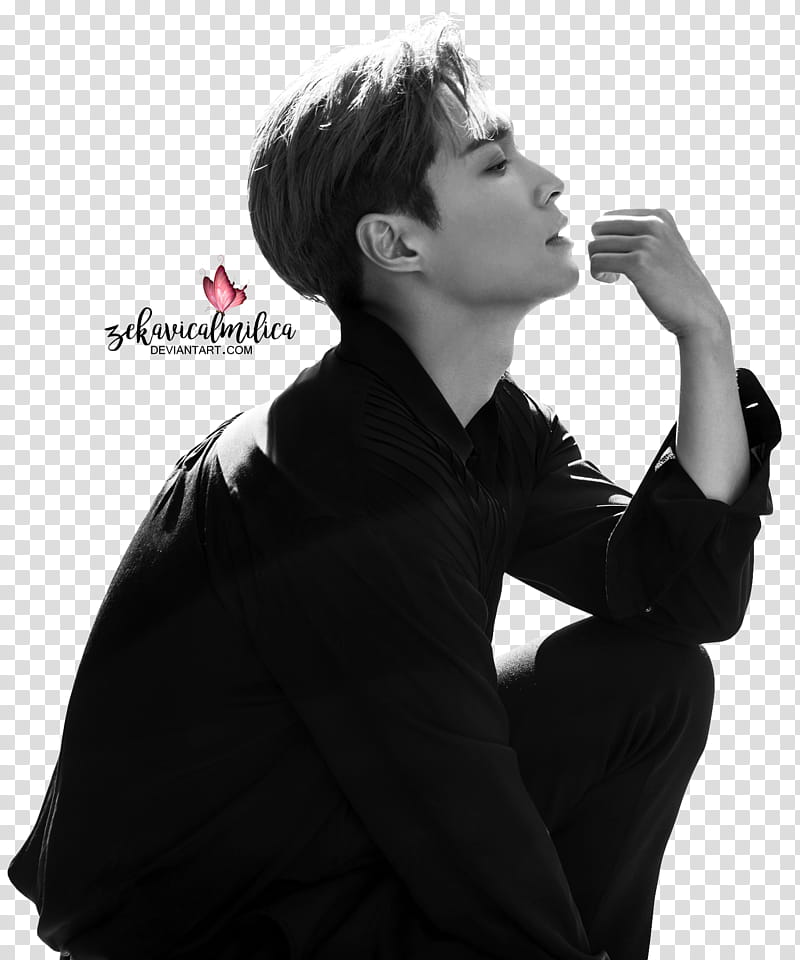 EXO Lay Give Me A Chance, man wearing long-sleeved shirt and pants transparent background PNG clipart