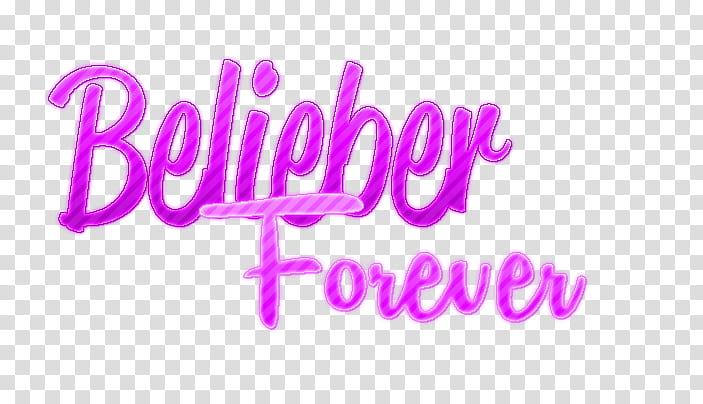Texto Belieber Forever ByJenni transparent background PNG clipart