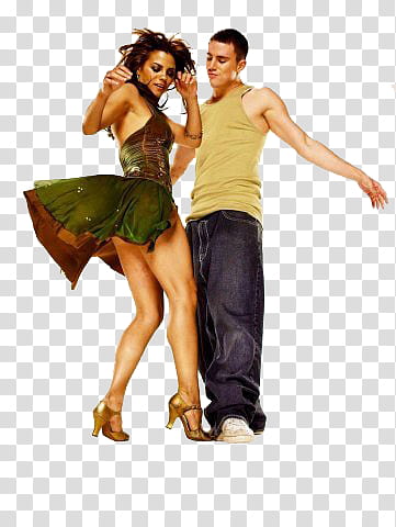 woman dancing beside man transparent background PNG clipart