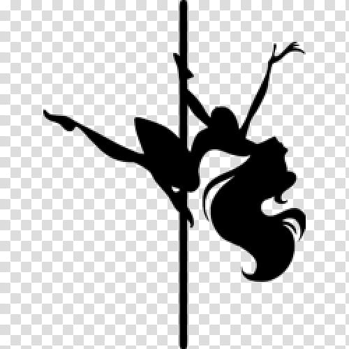 pole dance pole vault black-and-white silhouette, Blackandwhite, Plant, Logo transparent background PNG clipart