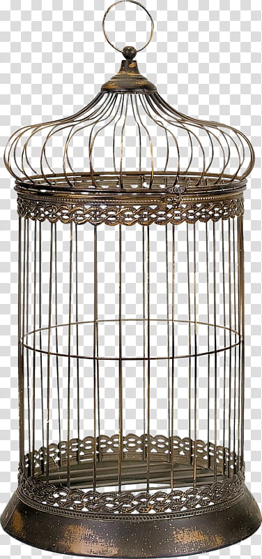 gray wire bird cage transparent background PNG clipart