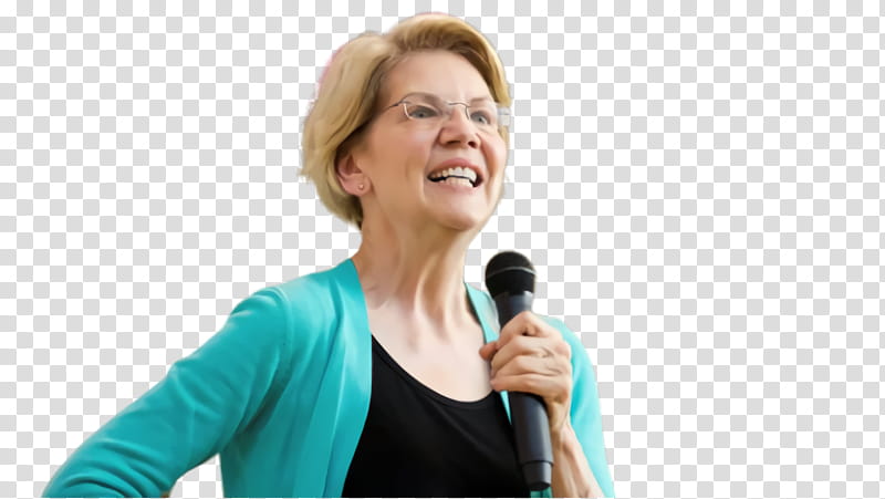 Singing, Elizabeth Warren, American Politician, Election, United States, Microphone, Communication, Public Relations transparent background PNG clipart