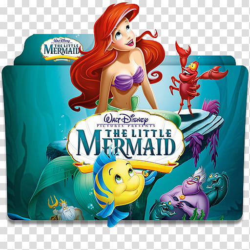 Disney Movies Folder Icon Collection Part , The Little Mermaid () v transparent background PNG clipart