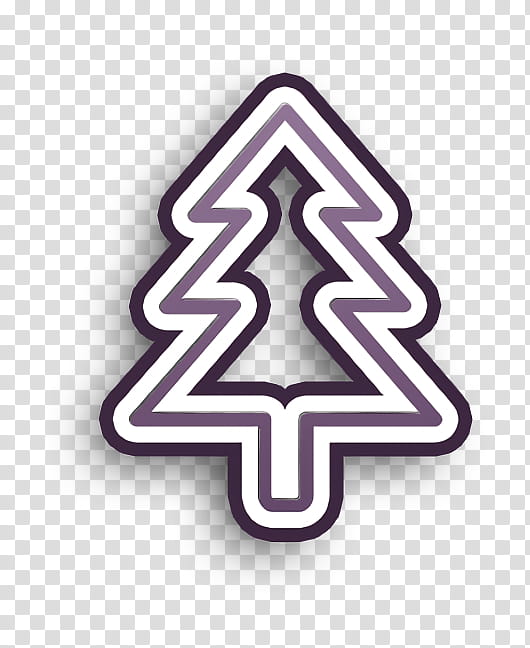 Christmas tree icon Forest icon Christmas Tree icon, Line, Sign, Logo, Symbol, Signage transparent background PNG clipart