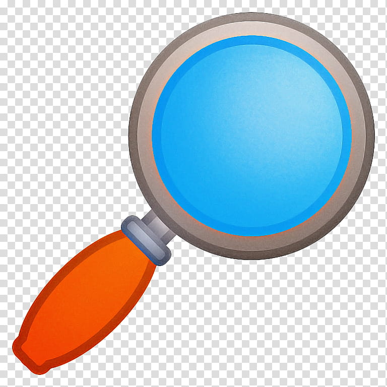 Magnifying Glass Symbol, Emoji, Noto Fonts, Smiley, Character, Computer, Azure, Orange transparent background PNG clipart