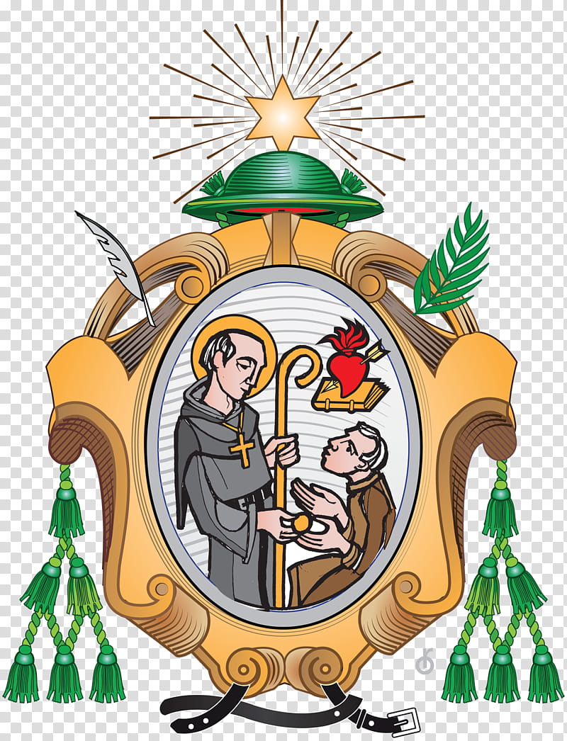 Christmas Tree Art, Order Of Augustinian Recollects, Augustinians, Order Of Saint Augustine, Friar, Religious Order, Convent, Escutcheon transparent background PNG clipart