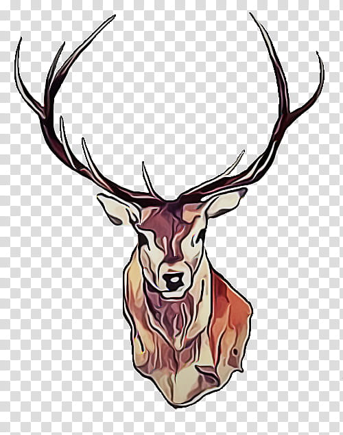 Watercolor Drawing, Deer, Sticker, Antler, Decal, Elk, Watercolor Painting, Wall Decal transparent background PNG clipart