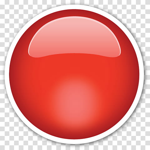 EMOJI STICKER , red dot illustration transparent background PNG clipart