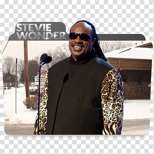 Stevie Wonder Folder Icon transparent background PNG clipart
