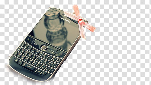 black BlackBerry QWERTY phone transparent background PNG clipart