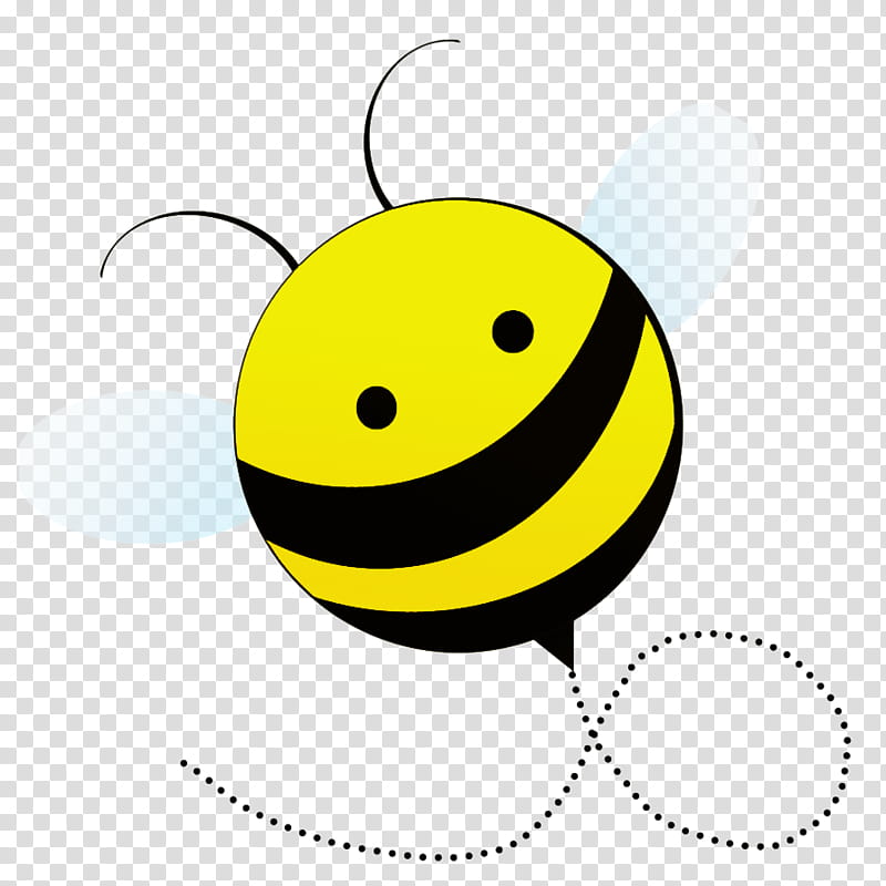 Bee, Smiley, Insect, Yellow, Line, Text Messaging, Membrane, Lady Bird transparent background PNG clipart