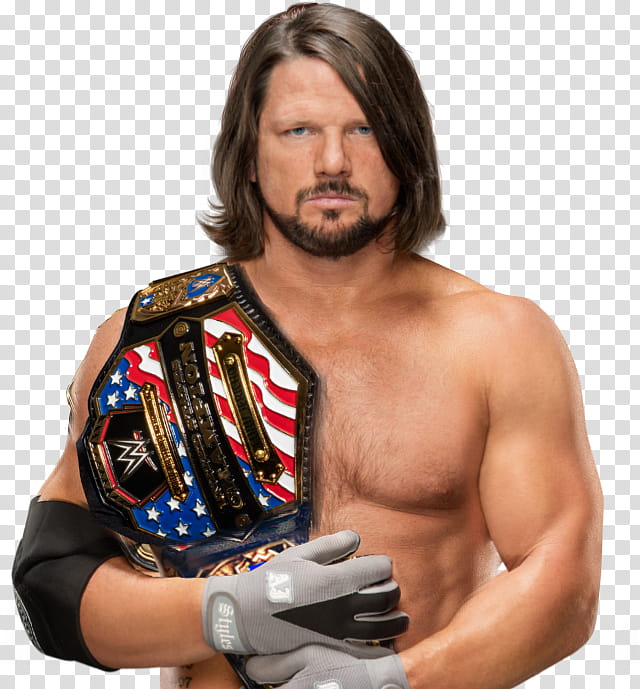 AJ STYLES UNITED STATES CHAMPION  transparent background PNG clipart