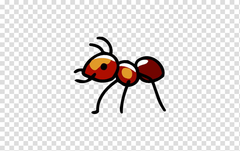 Ant, Fire Ant, Cartoon, Insect, Red, Line, Orange, Membranewinged Insect transparent background PNG clipart