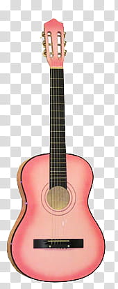 Guitar s, pink and black classical guitar illustration transparent background PNG clipart