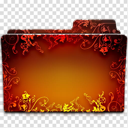 Floral Folder Icon , , red and yellow floral folder icon transparent background PNG clipart