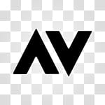 Minimal JellyLock, black AV logo art transparent background PNG clipart