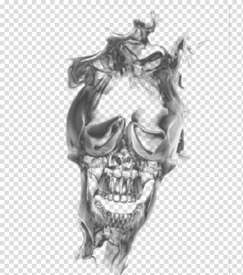 skull smoke transparant , skull illustration transparent background PNG clipart