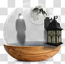 Sphere   the new variation, container with moon and shadow illustration transparent background PNG clipart