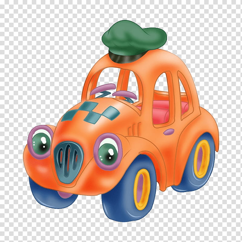 Cartoon Baby, Toy, Drawing, Cartoon, Orange, Play Vehicle, Baby Toys, Model Car transparent background PNG clipart