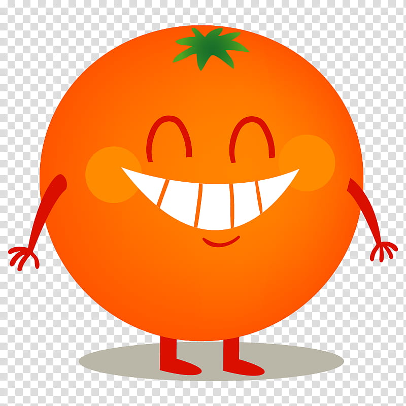 Tomato, Fruit, Cartoon, Vegetable, Orange, Facial Expression, Smile, Mouth transparent background PNG clipart