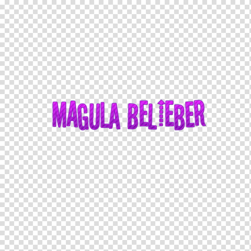 Texto Magula BELIEBER transparent background PNG clipart