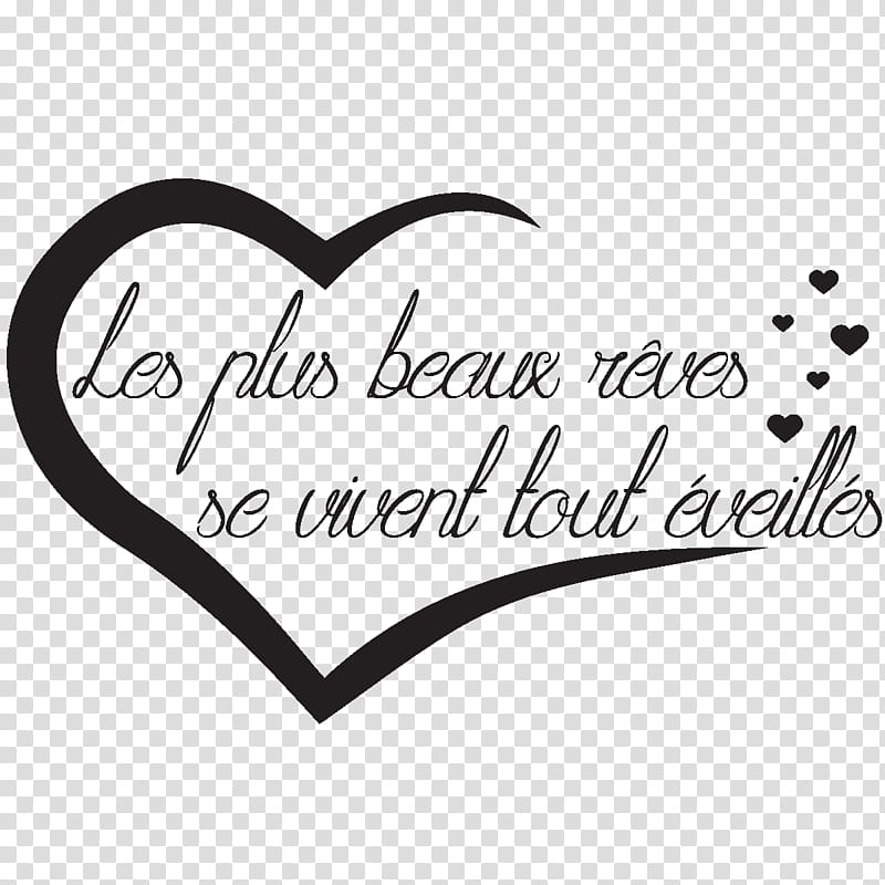 Love Background Heart, Dream, Quotation, Text, Sticker, Proverb, French Language, Ambiance Sticker transparent background PNG clipart