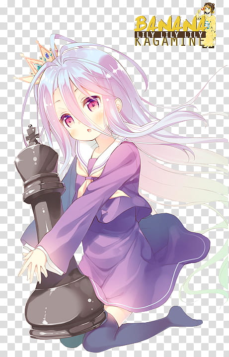 Render || Shiro ||No Game No Life, female anime character with tiara transparent background PNG clipart