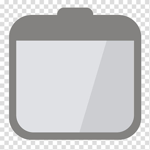 iOS  style flat icons, Flat_Trash, grey folder transparent background PNG clipart