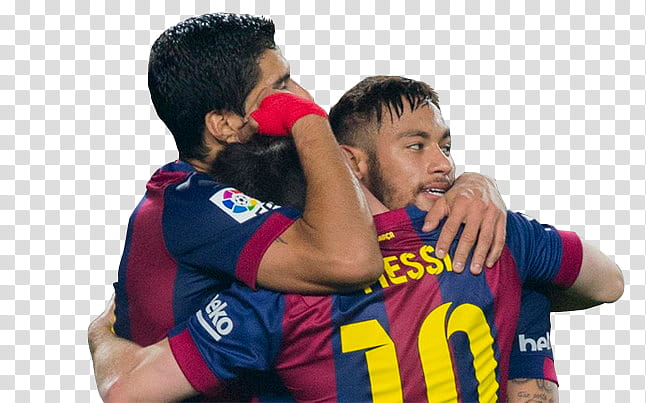 Messi Suarez y Neymar MSN Tridente FC Barcelona transparent background PNG clipart