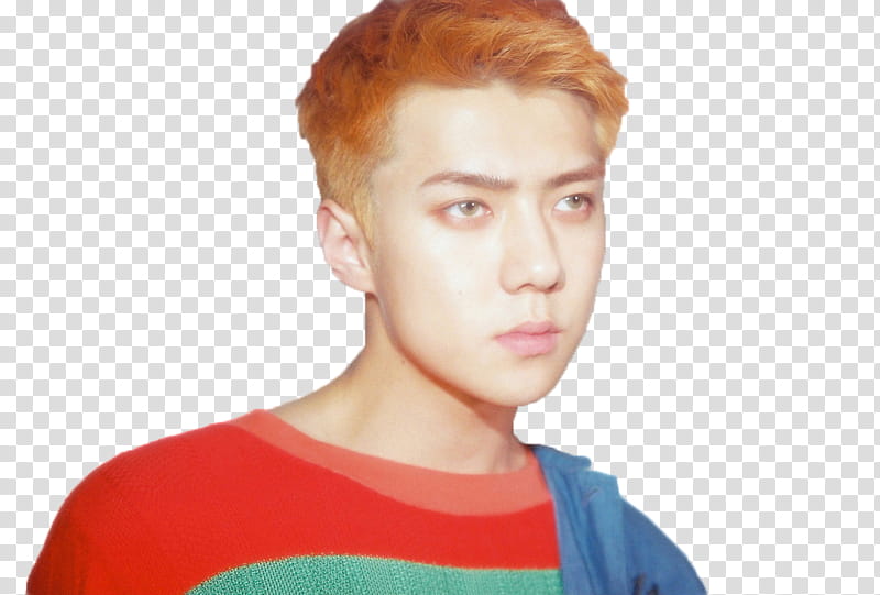 Sehun EXO The War Ko Ko Bop S, man wearing red transparent background PNG clipart