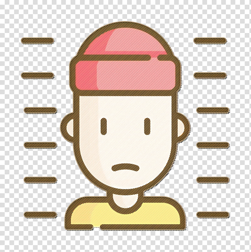 Jail icon Law and Justice icon Prisoner icon, Head, Line, Cartoon, Smile transparent background PNG clipart