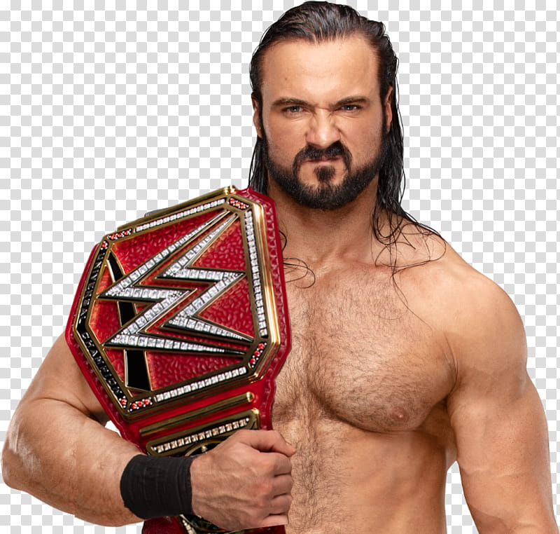Drew McIntyre W/ Universal Champion transparent background PNG clipart