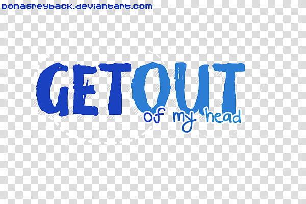 Textos D, Get out of my head text screenshot transparent background PNG clipart