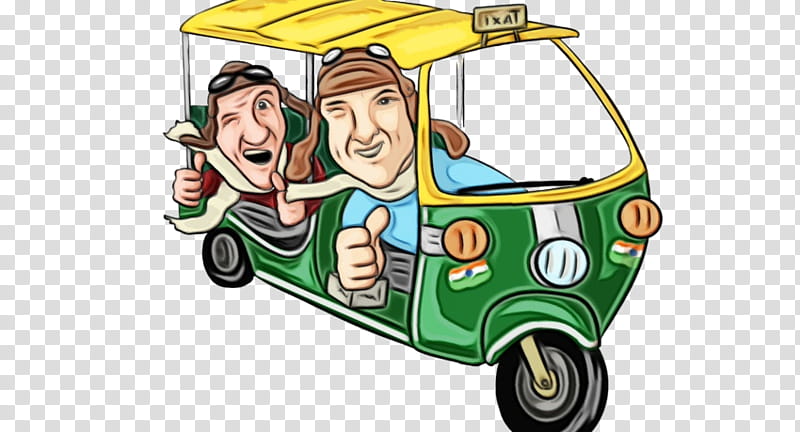 Vintage, Car, Vintage Car, Transport, Vehicle, Electric Motor, Cartoon, Rickshaw transparent background PNG clipart