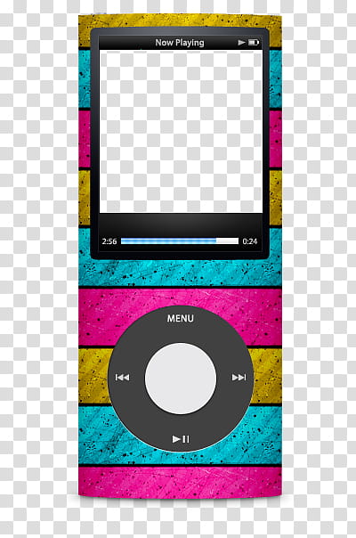 multicolored MP player art transparent background PNG clipart