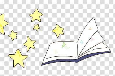 , white book and stars illustration transparent background PNG clipart