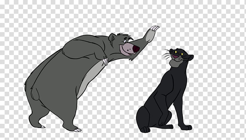 Jungle-book-Baloo and bagheera transparent background PNG clipart