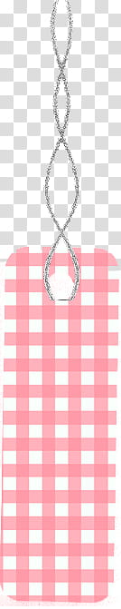 Colgantitos, pink and white checked pendant transparent background PNG clipart