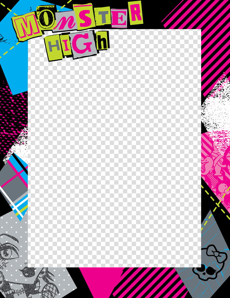Monster High, Monster High frame transparent background PNG clipart
