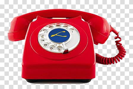 red rotary telephone transparent background PNG clipart