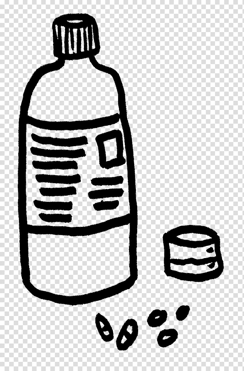 Water Bottle Drawing, Line Art, Cartoon, Fan Art, Black White M, Plastic Bottle, Drinkware transparent background PNG clipart