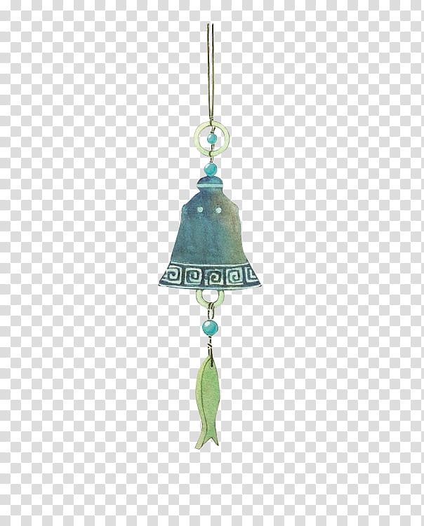 blue bell hanging decor illustration transparent background PNG clipart