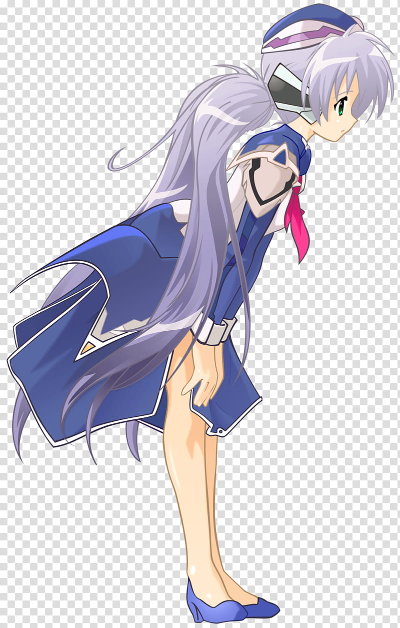 Yumemi Hoshino, girl anime character in blue dress illustration transparent background PNG clipart