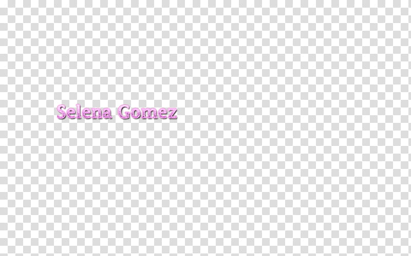 Selena Gomez texto transparent background PNG clipart